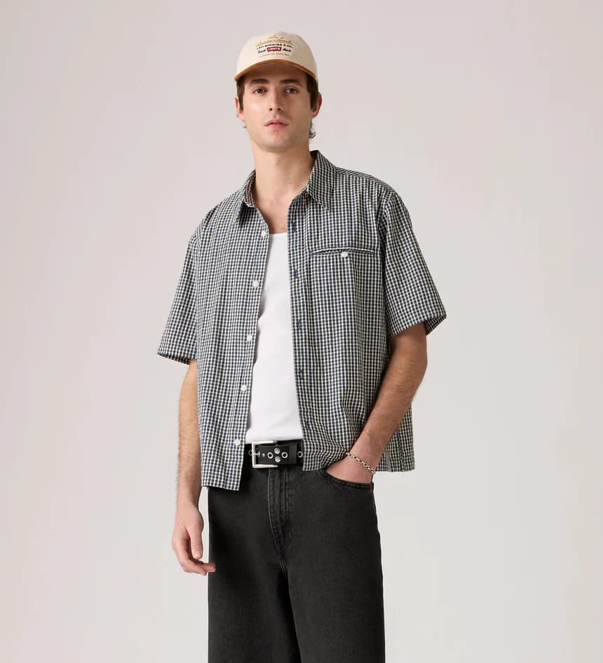 Levi's® Men's Short-Sleeve Zandt Cropped Shirt 4