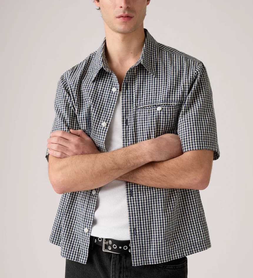 Levi's® Men's Short-Sleeve Zandt Cropped Shirt 3